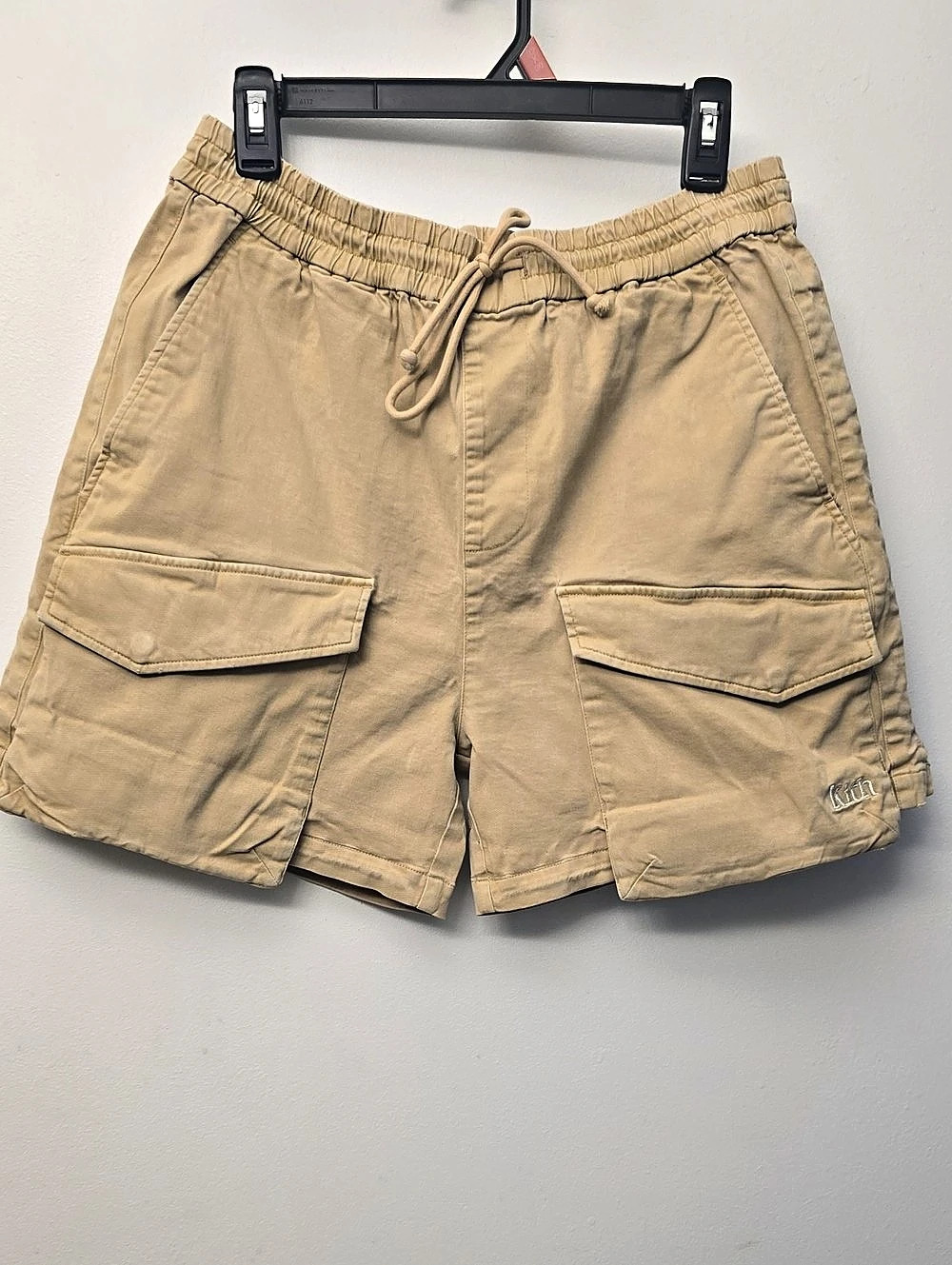 Kith Active Nylon Shorts Cargo Shorts Beige Size Medium